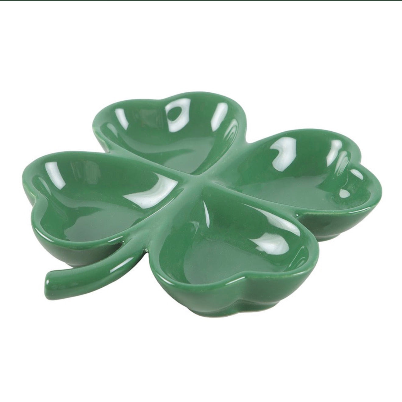 FOUR-LEAF CLOVER TRINKET DISH TRAY