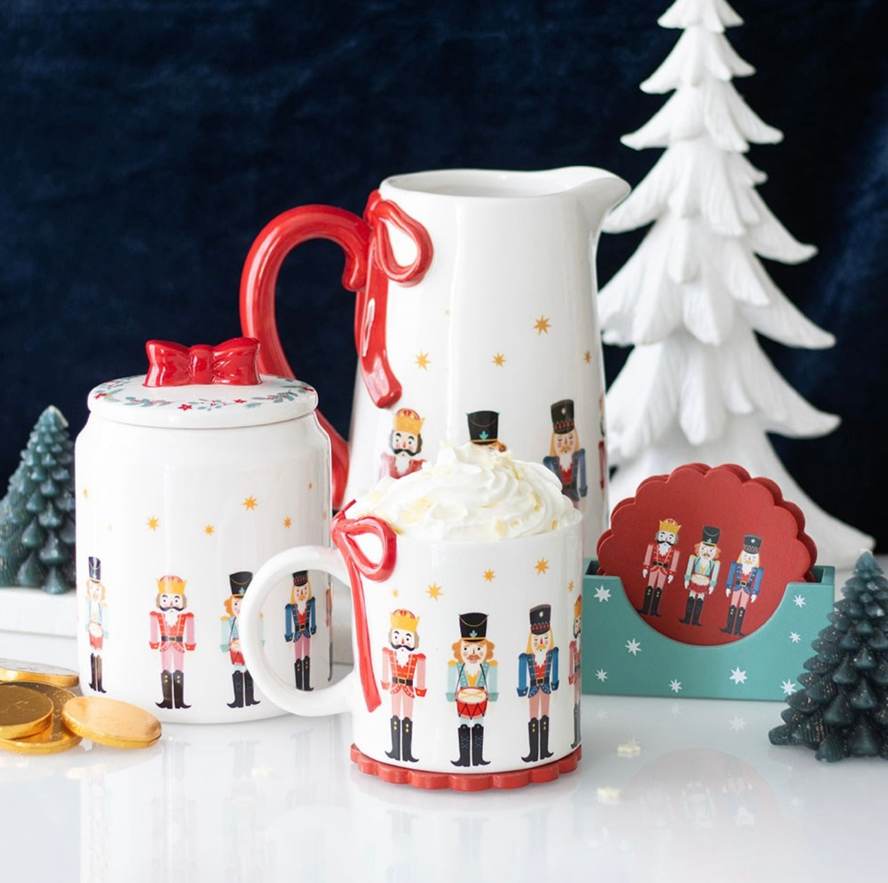 NUTCRACKER COASTER SET