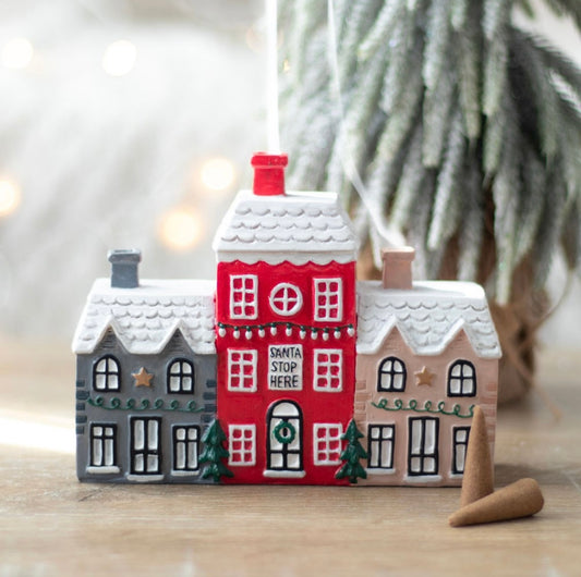 Christmas Village Incense Cone Holder/Burner