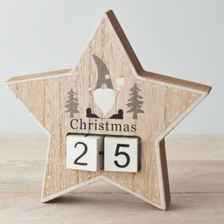 STAR CHRISTMAS COUNTDOWN BLOCK