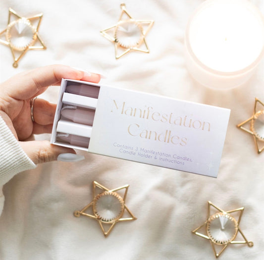 3 MANIFESTATION SPELL CANDLES IN A BOX