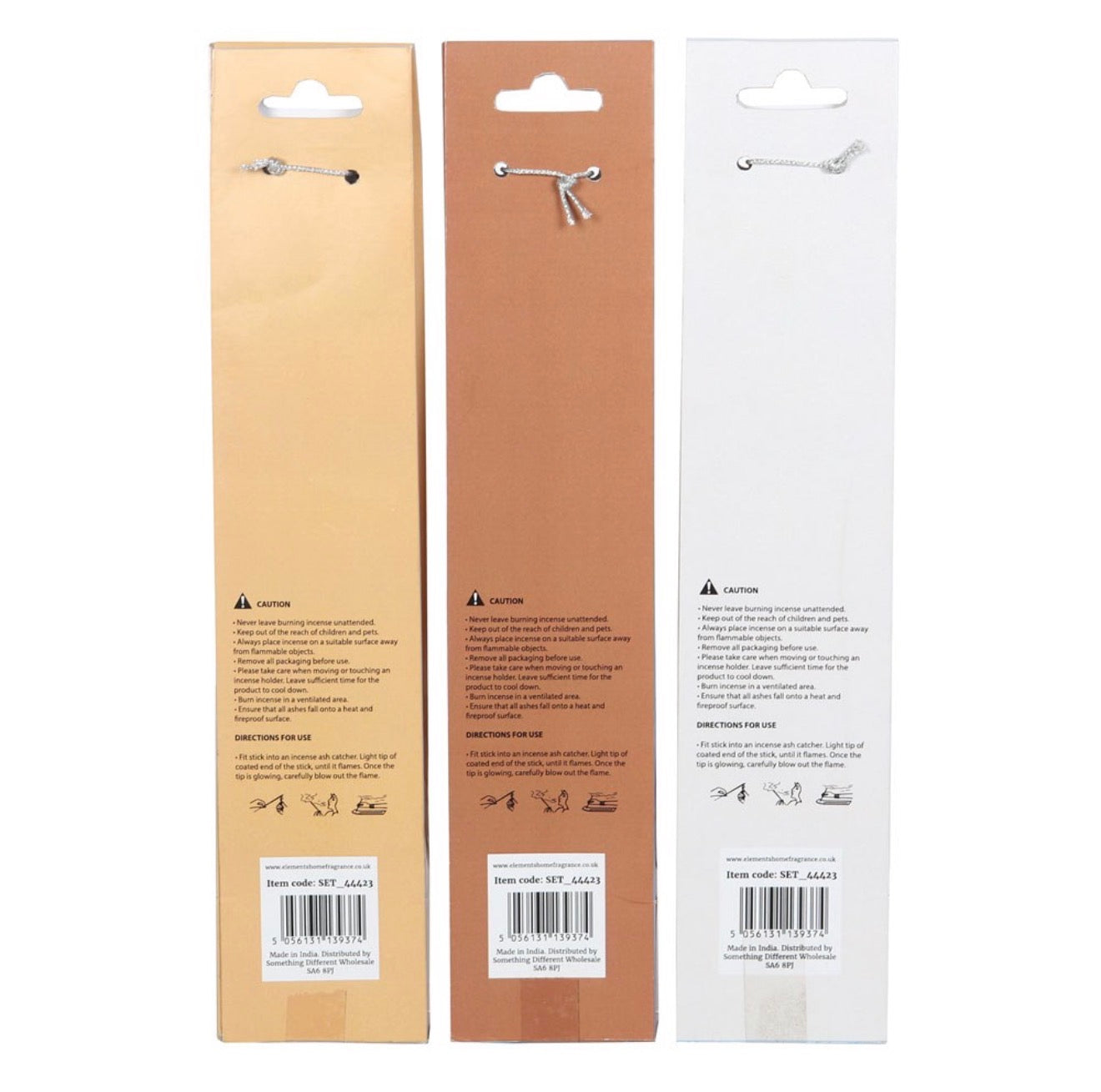 SET OF 3 AUTUMN ACCENTS INCENSE STICKS WITH HOLDERS