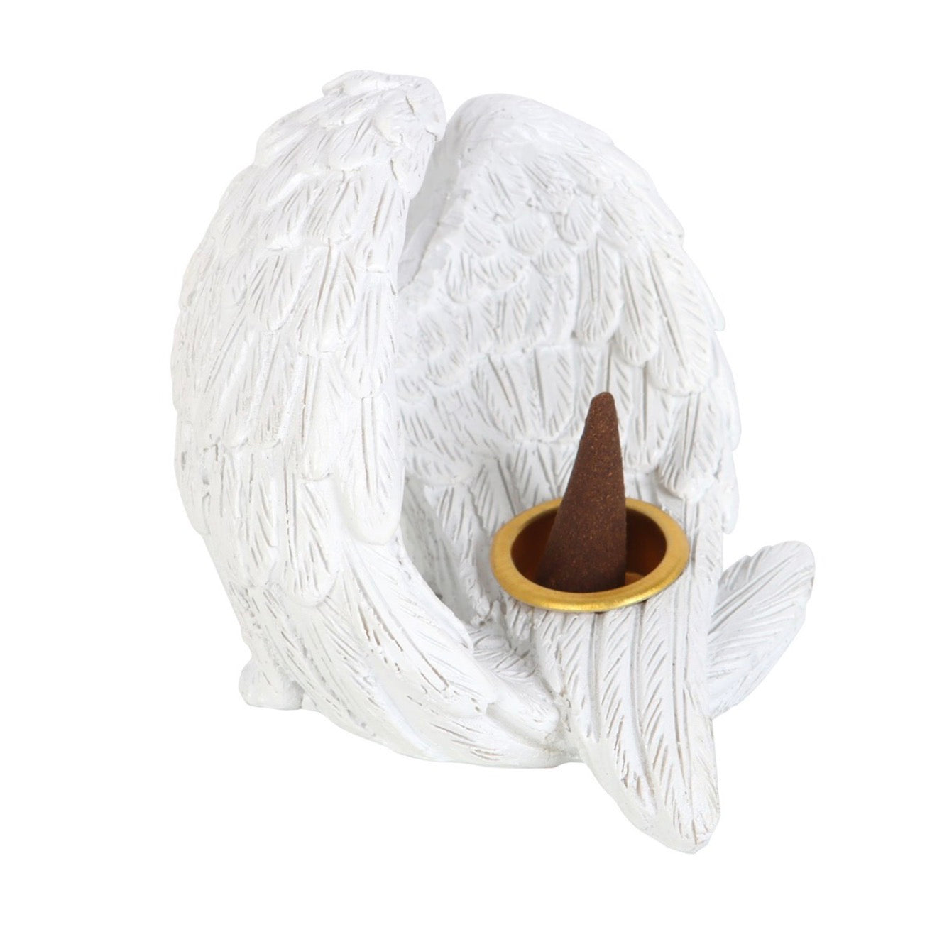 ANGEL WING RESIN INCENSE CONE BURNER
