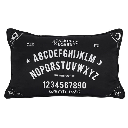 40CM RECTANGULAR BLACK AND WHITE TALKING BOARD CUSHION