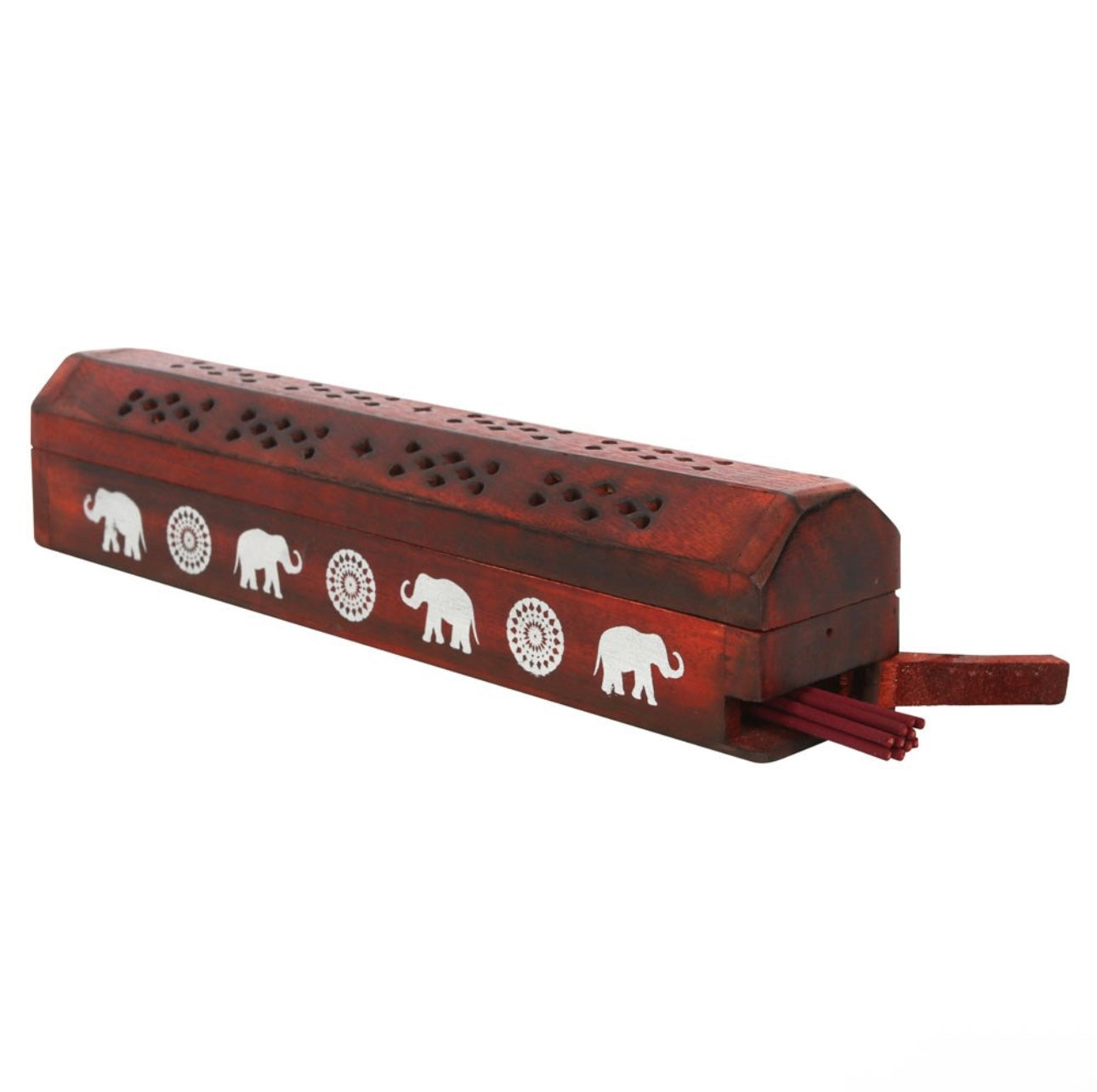 ELEPHANT WOODEN ROSEWOOD INCENSE BOX SET