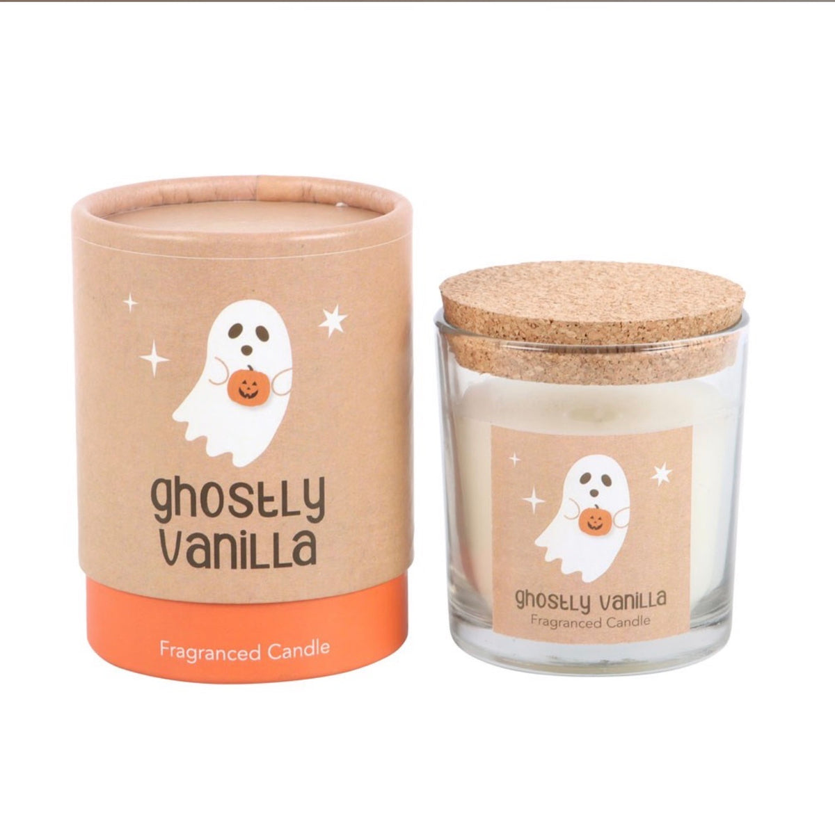 GHOSTLY VANILLA CANDLE SPOOKY HALLOWEEN