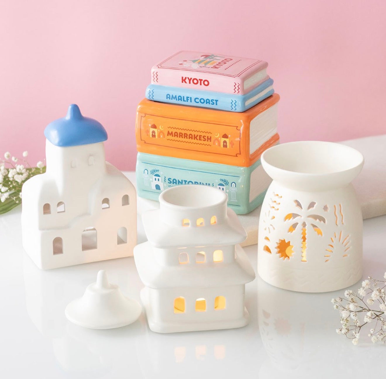 SANTORINI OIL BURNER AND WAX WARMER
