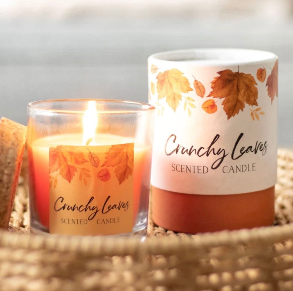 Autumn Crunchy Leaves Scented Candle