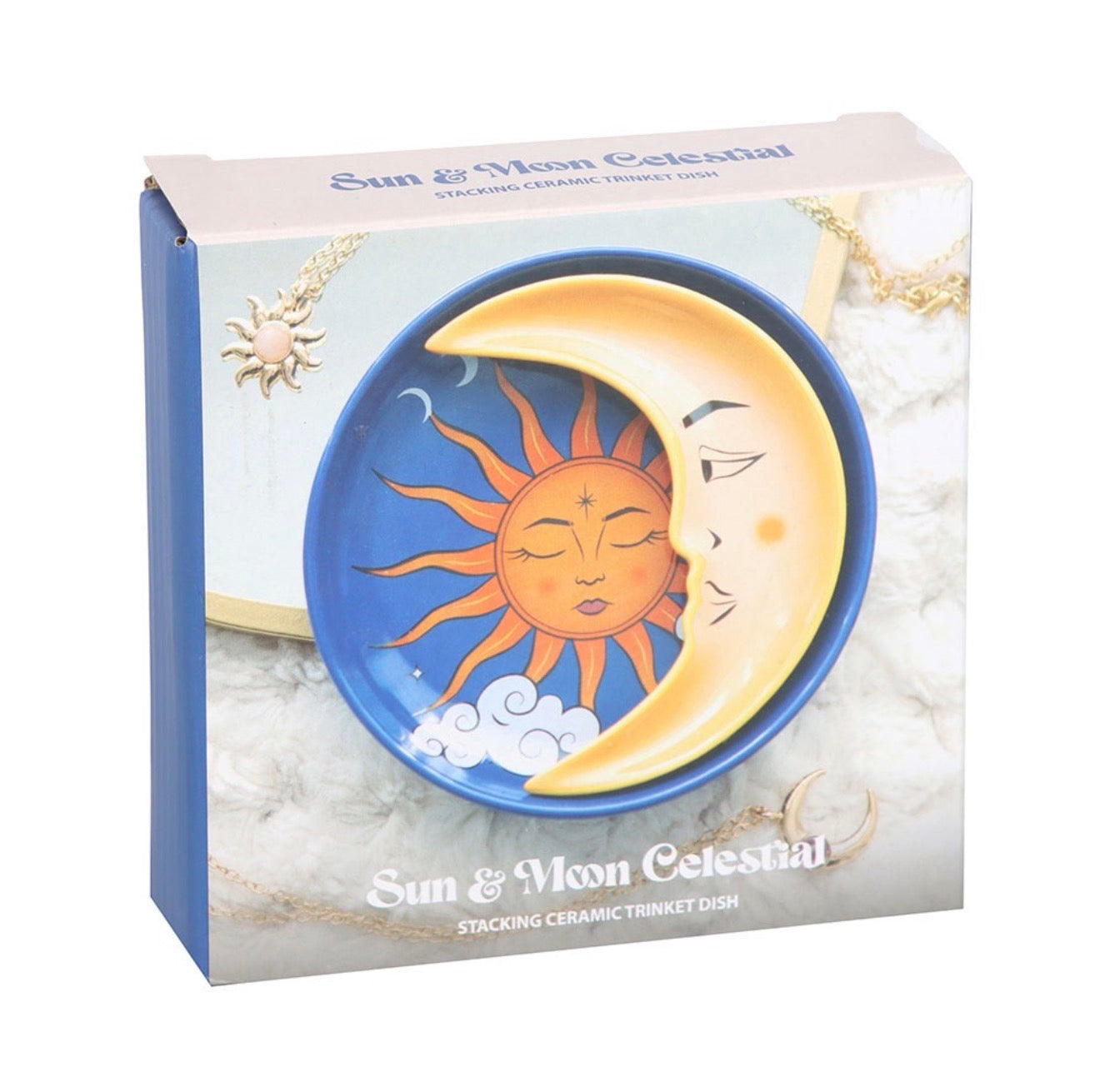 SUN AND MOON CELESTIAL STACKING TRINKET DISH