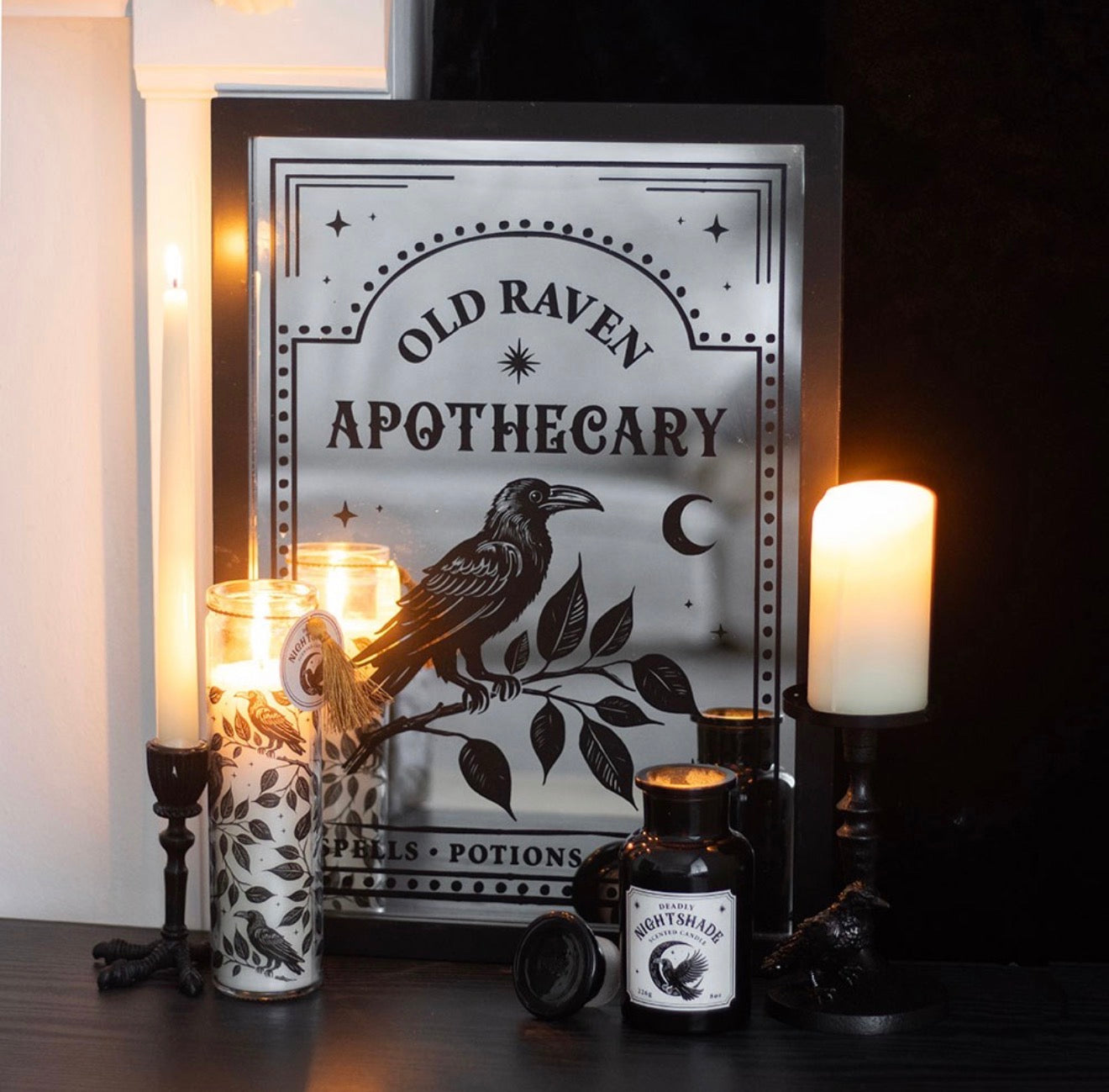 RAVEN CLAW TAPER CANDLE HOLDER
