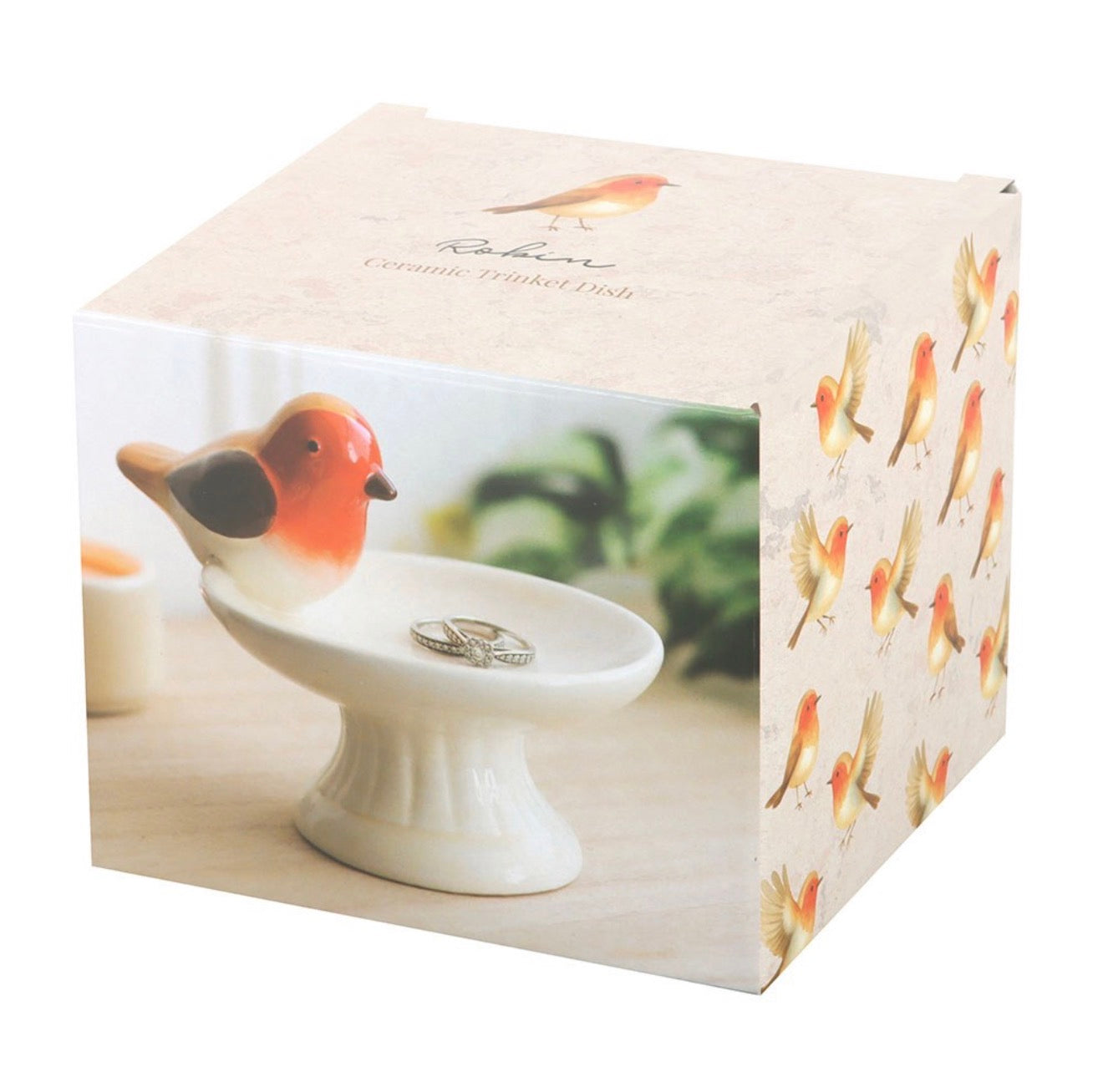 ROBIN BIRD BATH TRINKET DISH