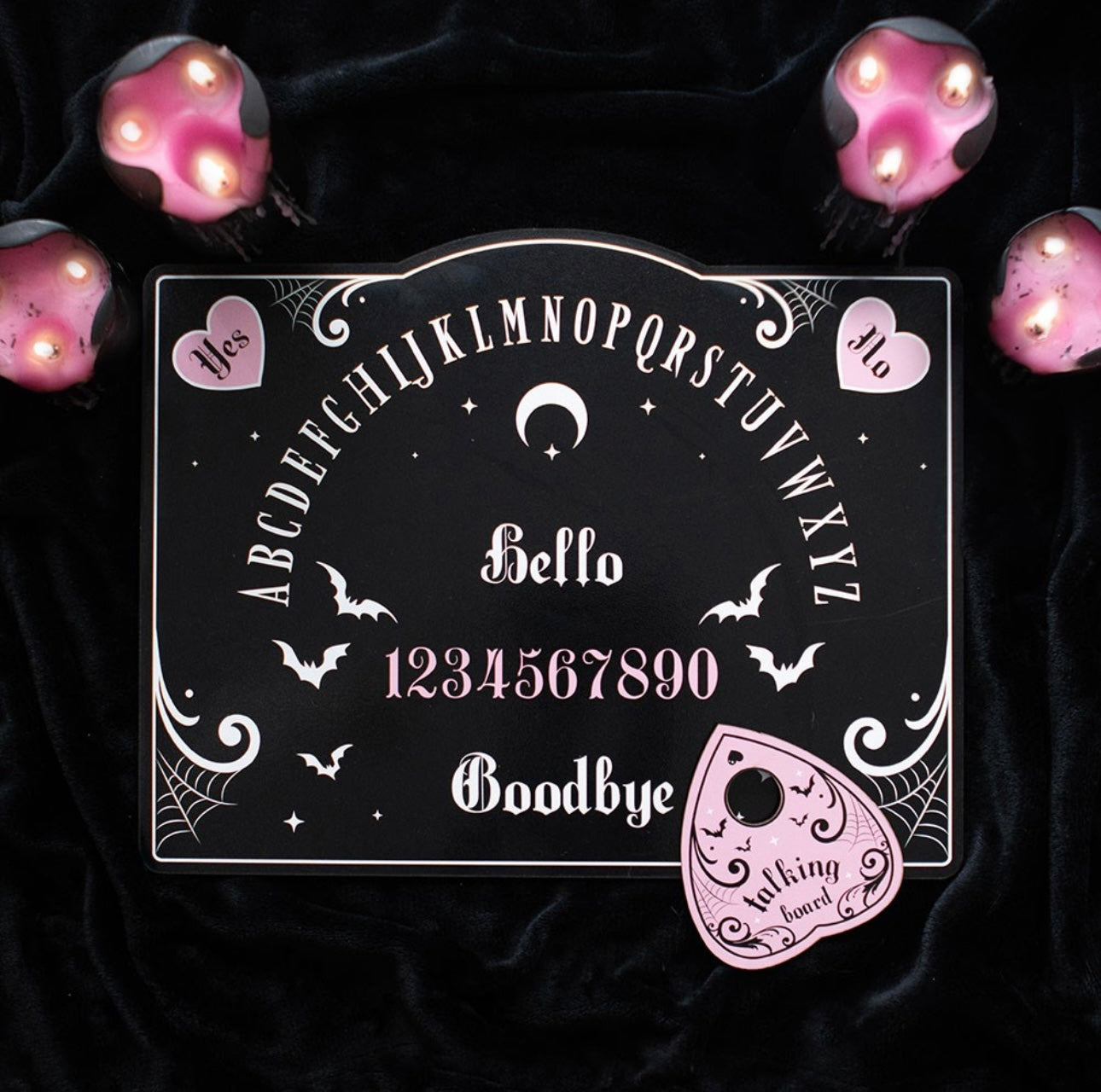 PINK AND BLACK TALKING BOARD OUIJA BOARD