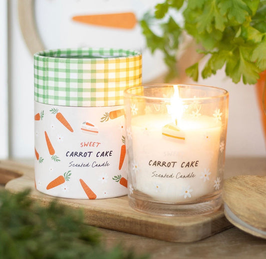 SWEET CARROT CAKE CANDLE SPRING & EASTER DECOR