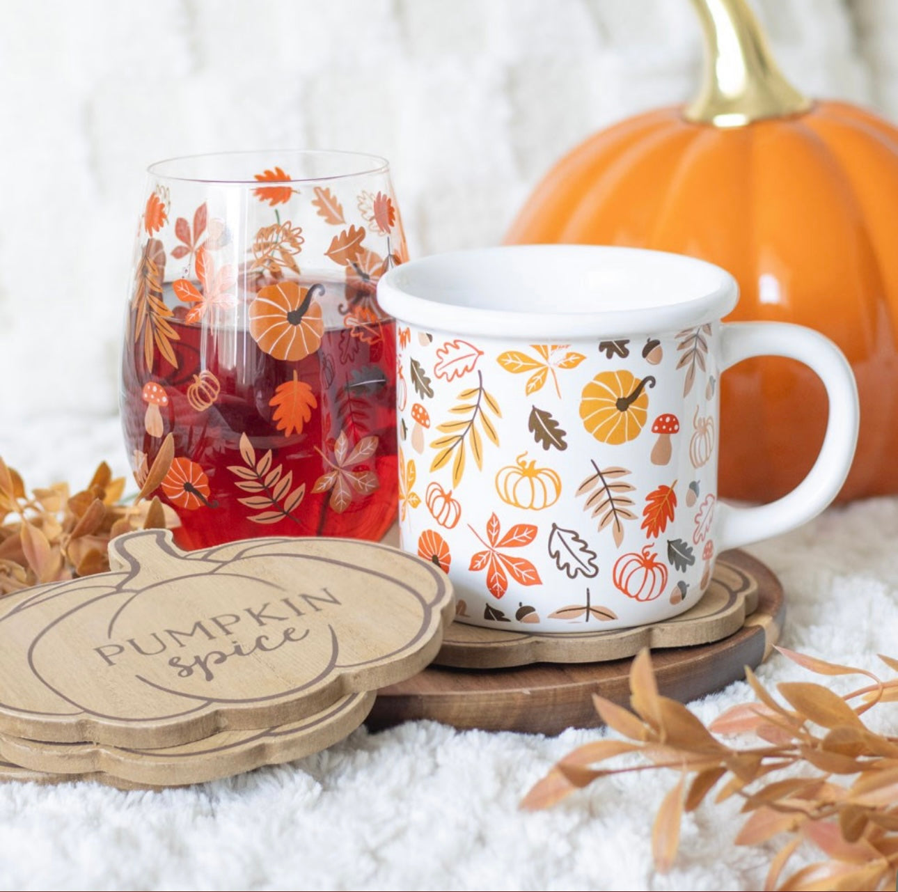 PUMPKIN SPICE COASTER SET