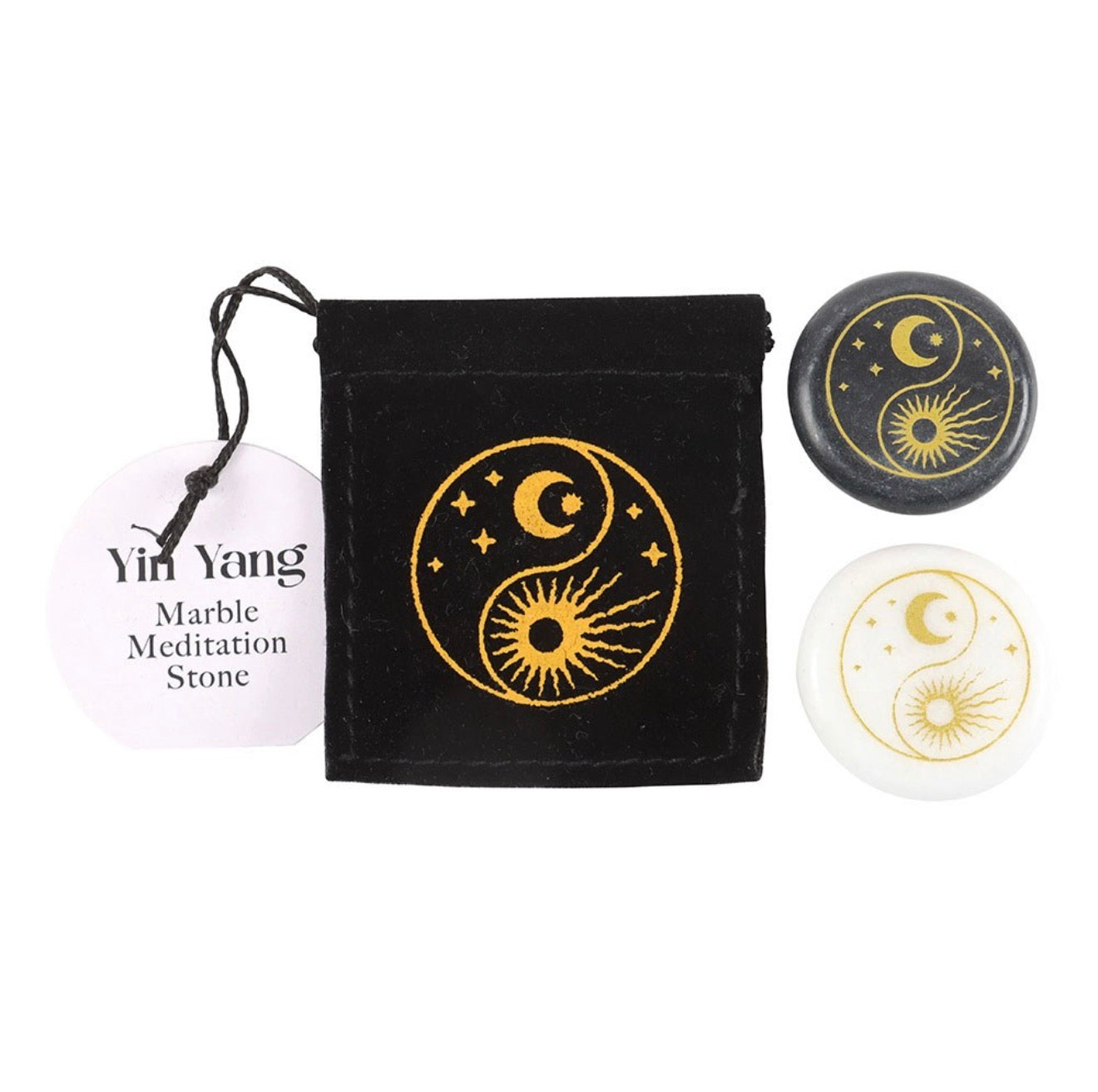 YIN YANG MARBLE MEDITATION STONES