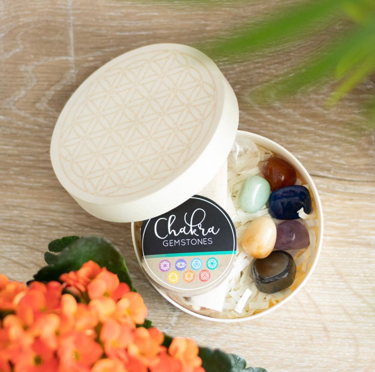 CHAKRA GEMSTONE CRYSTAL GIFT SET