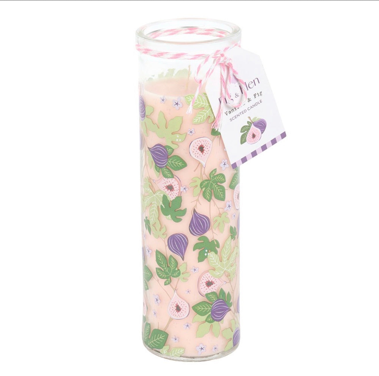 FIG TREE PRINT VANILLA & FIG TUBE CANDLE