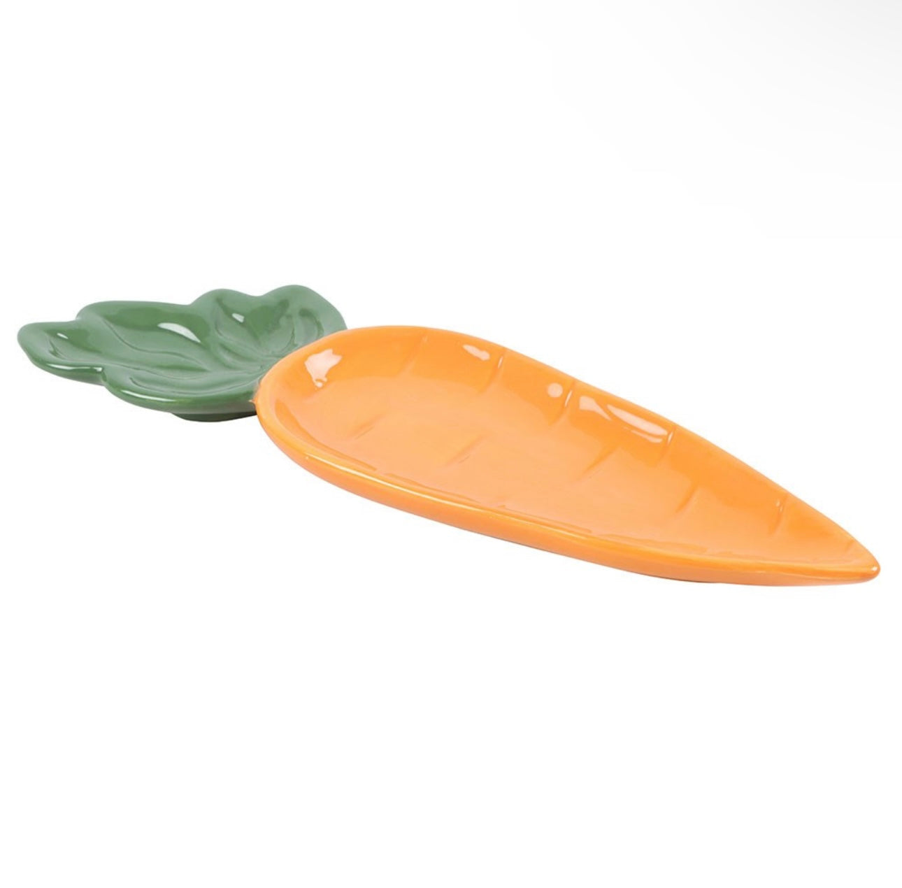 CARROT SHAPED SERVING DISH EASTER DECOR
