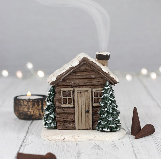 LOG CABIN INCENSE CONE BURNER
