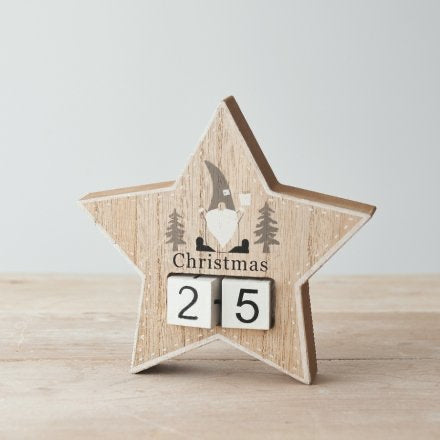 STAR CHRISTMAS COUNTDOWN BLOCK