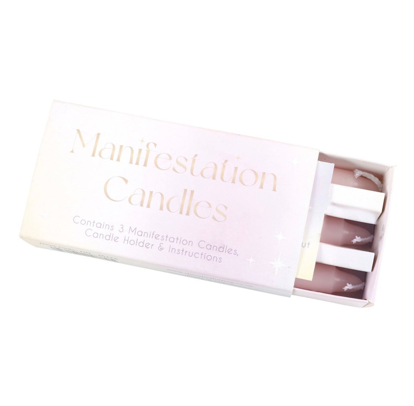 3 MANIFESTATION SPELL CANDLES IN A BOX