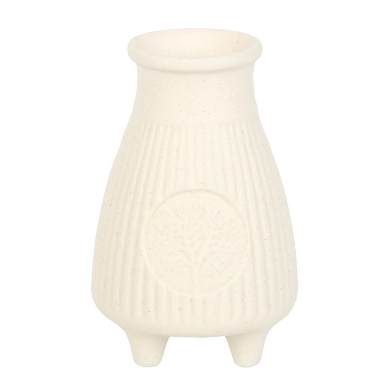 CREAM RIBBED PALO SANTO BRICK BURNER