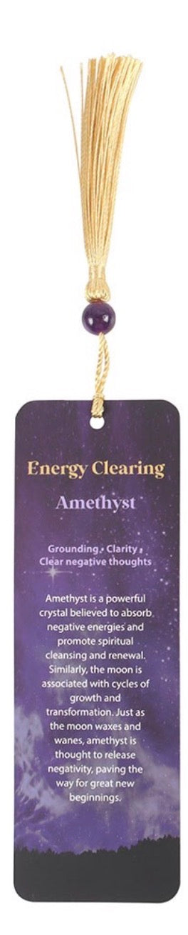 CRYSTAL BOOKMARKS AMETHYST, GREEN ADVENTURINE, BLACK OBSIDIAN & ROSE QUARTZ