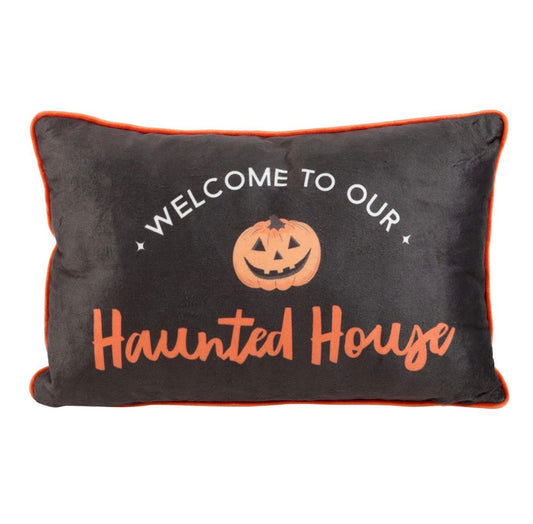 RECTANGULAR HAUNTED HOUSE CUSHION