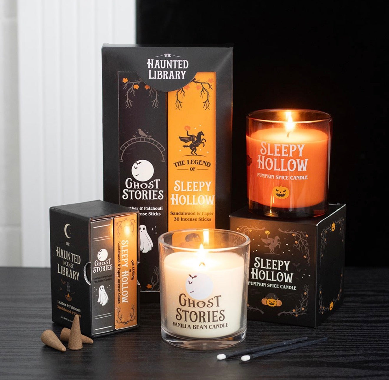 SET OF 2 HAUNTED LIBRARY INCENSE CONE PACKS