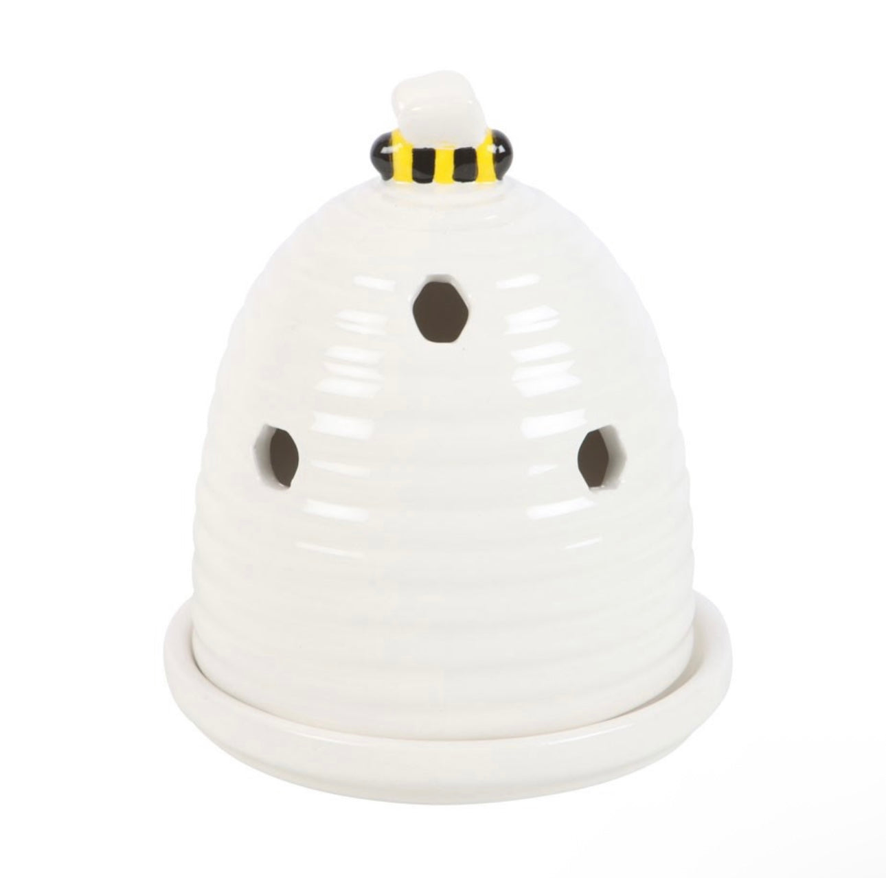 WHITE BEEHIVE INCENSE CONE HOLDER