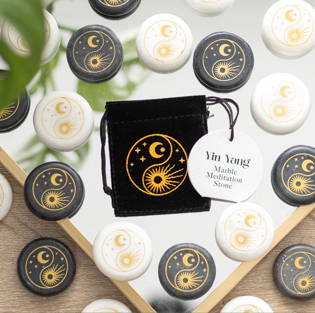 YIN YANG MARBLE MEDITATION STONES