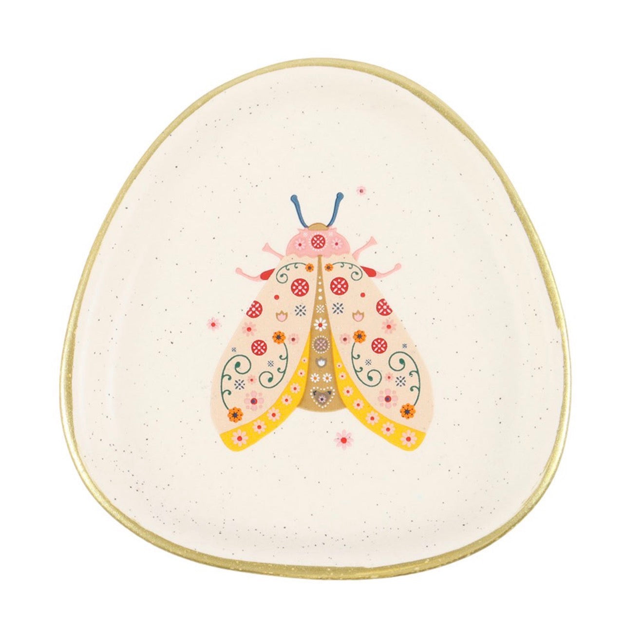 FLORAL MOTH TRINKET DISH