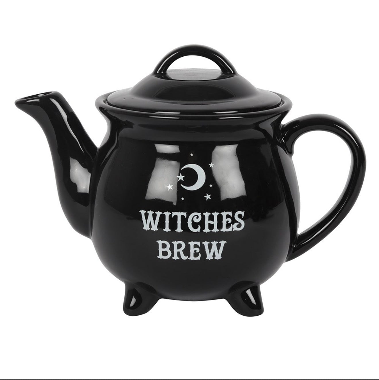 WITCHES BREW CERAMIC CAULDRON TEA SET