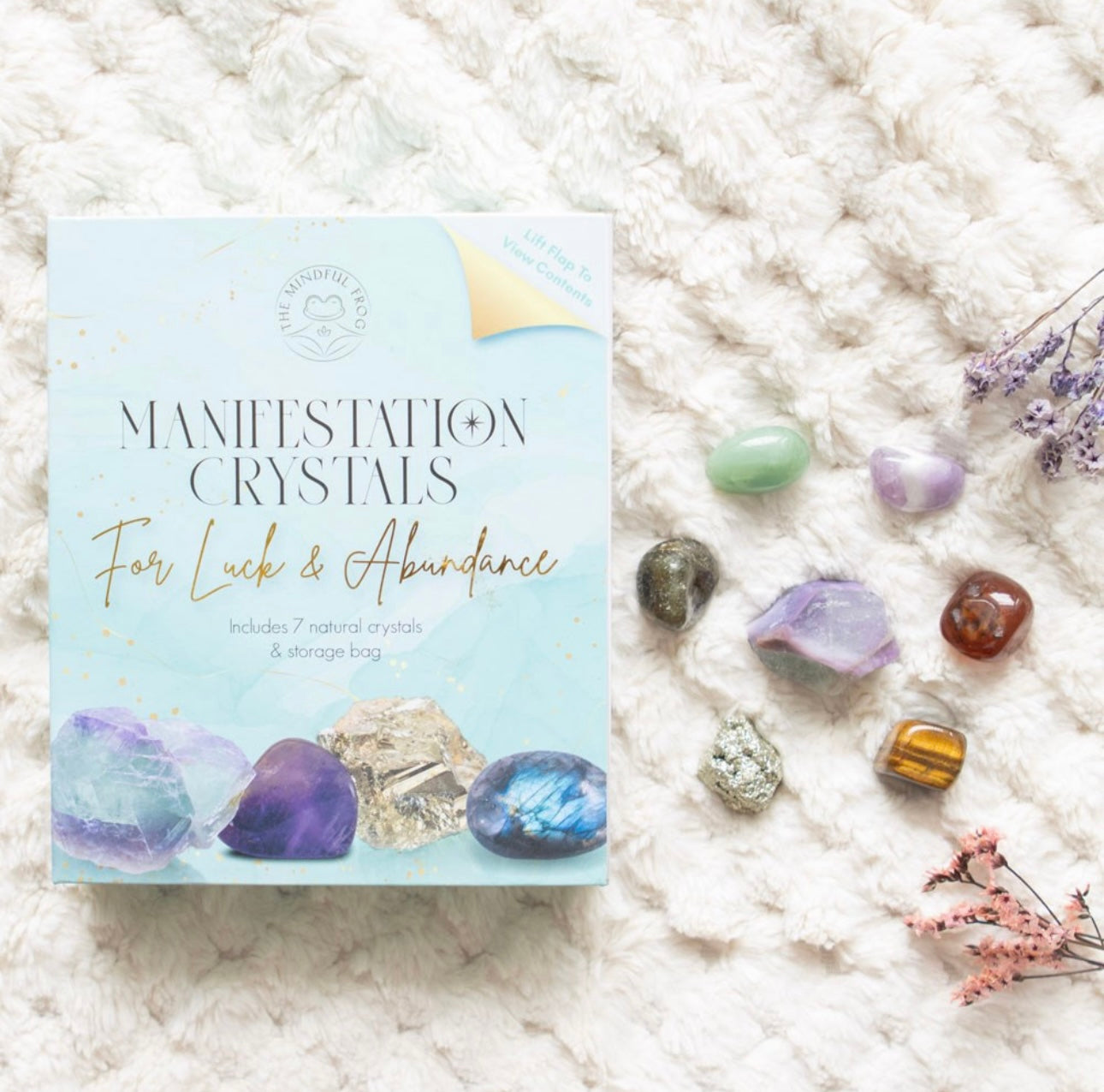 MANIFESTATION CRYSTAL GIFT SET FOR LUCK & ABUNDANCE