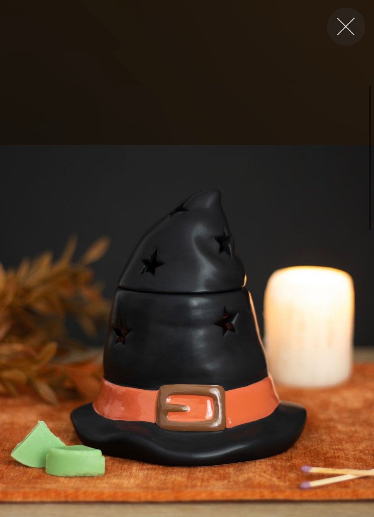 WITCH HAT OIL BURNER AND WAX WARMER