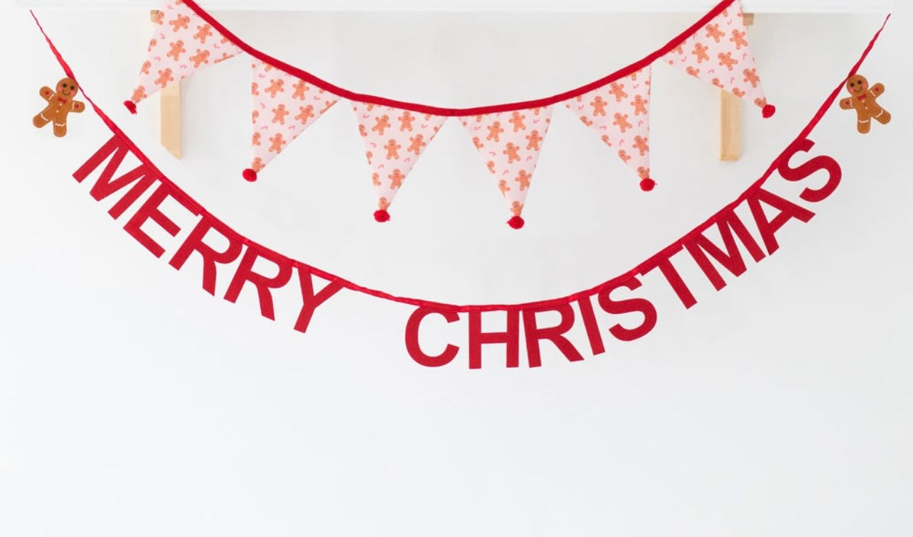 Gingerbread Man Christmas Bunting
