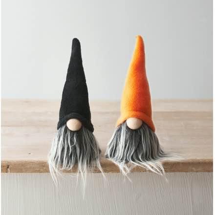 2 x Halloween Black and Orange Gonks
